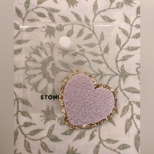Stoney Clover Lane Lilac Heart Patch NWT
